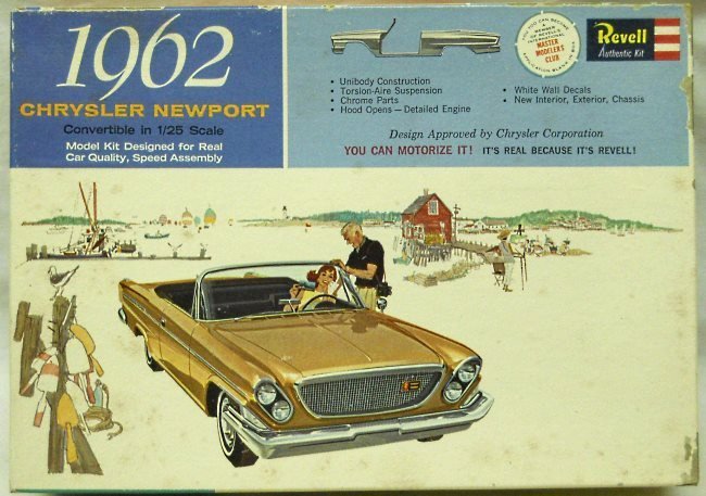 Revell 1/25 1962 Chrysler Newport Convertible - Master Modelers Club Issue, H1254-149 plastic model kit